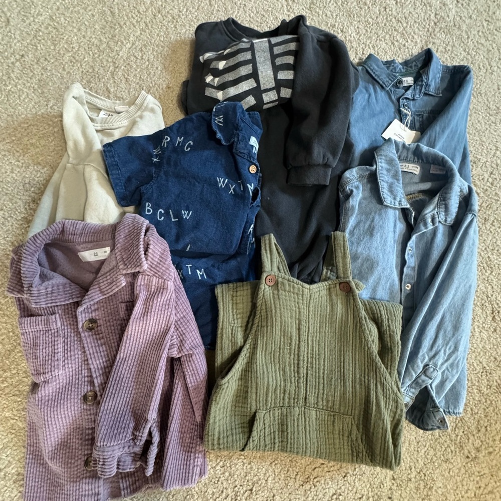 Assorted Clothing Bundle in Various Colors
